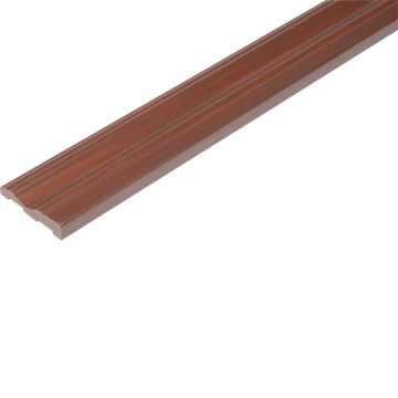 Plastibec PVC Vinyl Colonial Casing Moulding, 5/8" x 2-3/4" x 96" (Redwood)