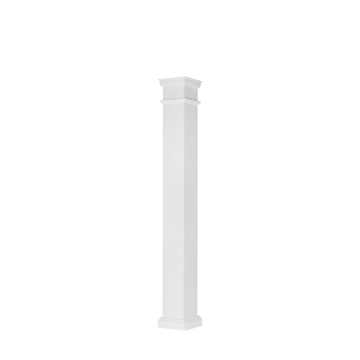 12"W x 10'H Square Smooth Fiberglass Column Wrap