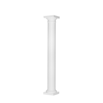 12"W x 12'H Round Smooth Fiberglass Column