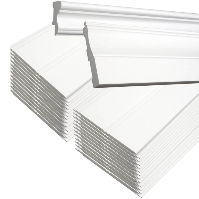 Plastibec Wall Panelling Kit, (White)