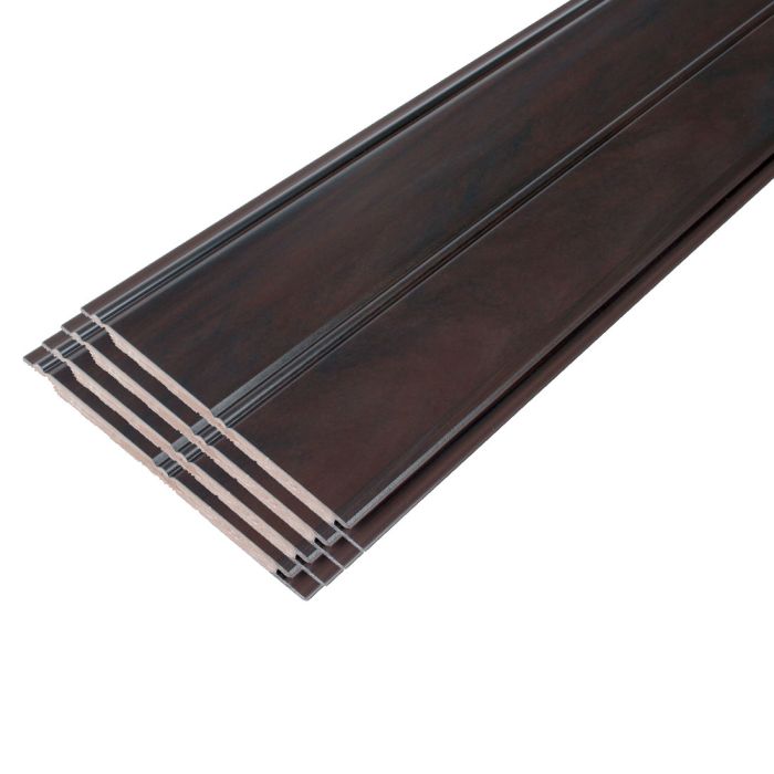 4-PK Plastibec PVC Vinyl Planks, ¼“T x 4-¼“W (Espresso)