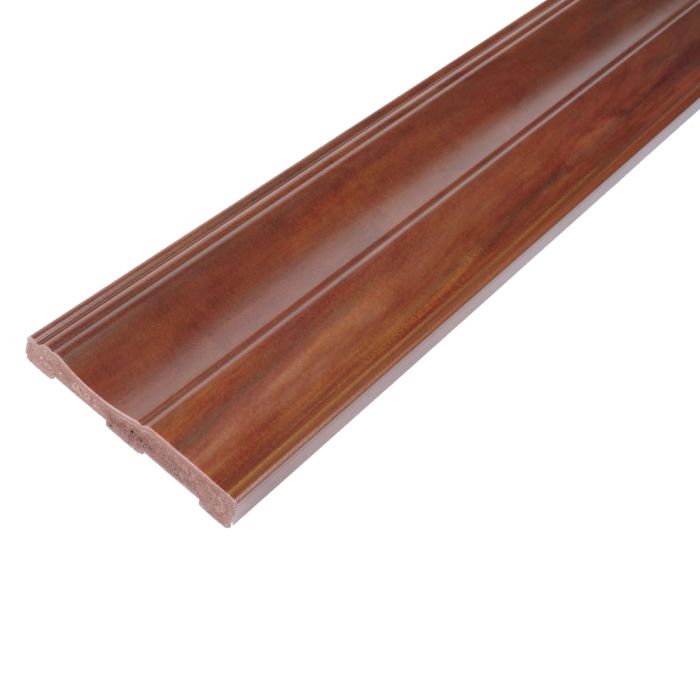 Plastibec Faux Wood PVC Baseboard, (Café)